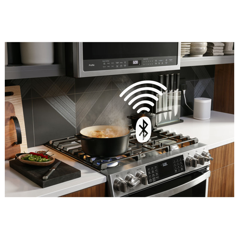 GE Profile™ Smart 30" 5.7 Cubic Feet Dual Fuel Slidein Range & Reviews Wayfair